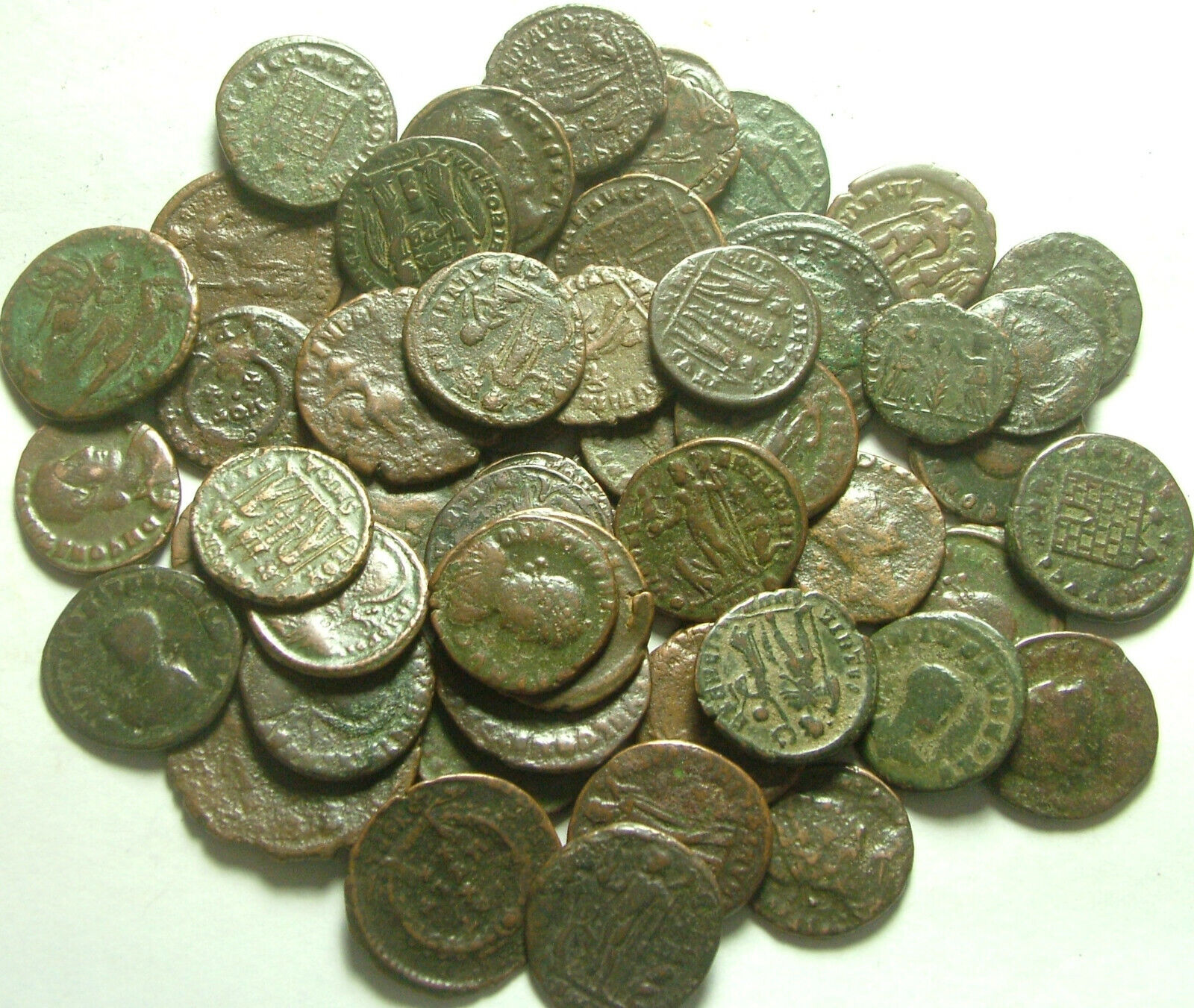 Genuine Ancient Roman Coin Lot - Constantine/Valens/Constantius/Licinius/Constans
