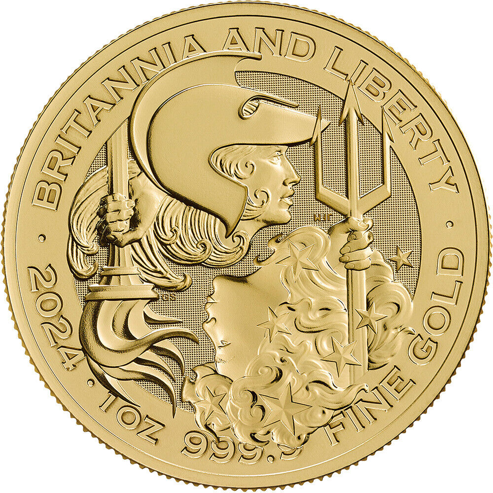 2024 UK Gold Britannia & Liberty £100 1 oz