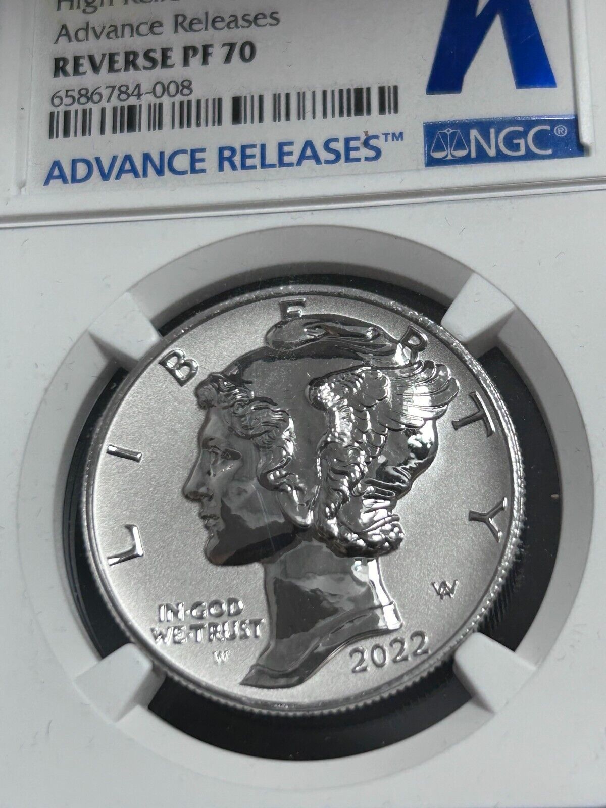 2022 W $25 PALLADIUM EAGLES HIGH RELIEF NGC REVERSE PROOF 70