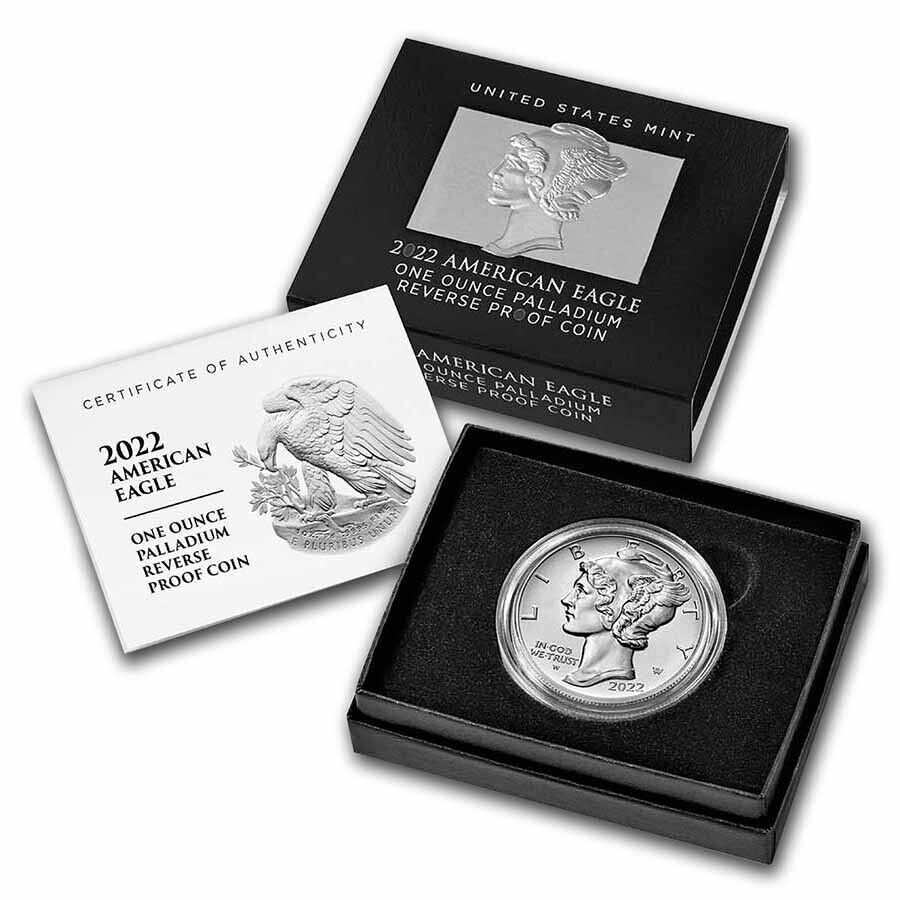 2022-W American Eagle Palladium Reverse Proof $25 Coin