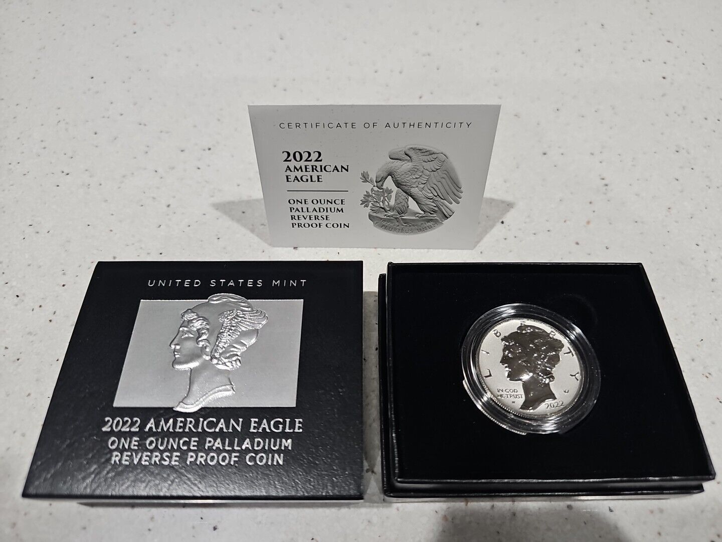 2022-W American Eagle 1oz Palladium Reverse Proof Coin