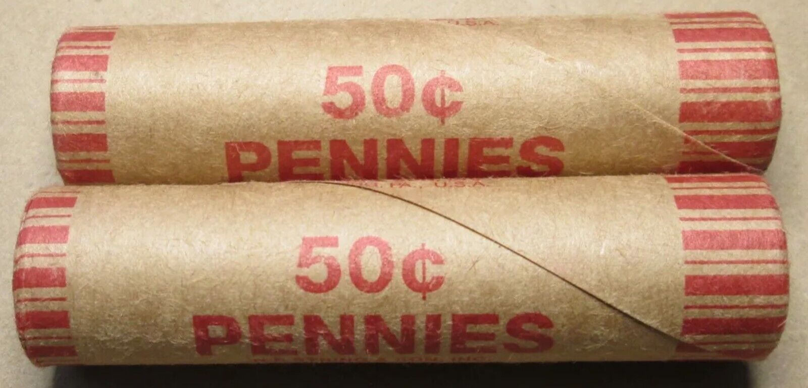Vintage Wheat & Indian Penny Cents - 2 Rolls