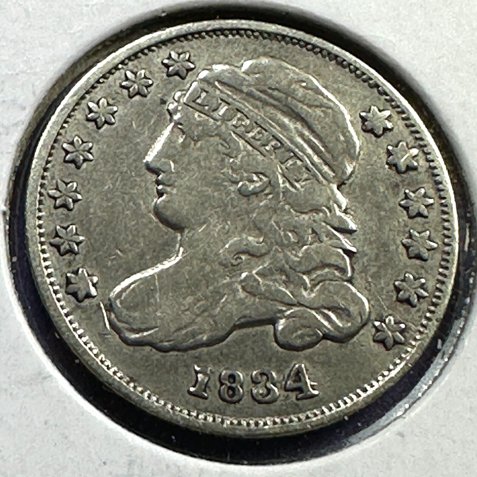 1834 Capped Bust Dime - Large 4 Variant