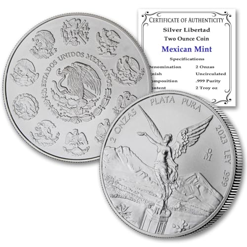 2023 2 oz Mexican Silver Libertad Coin - BU