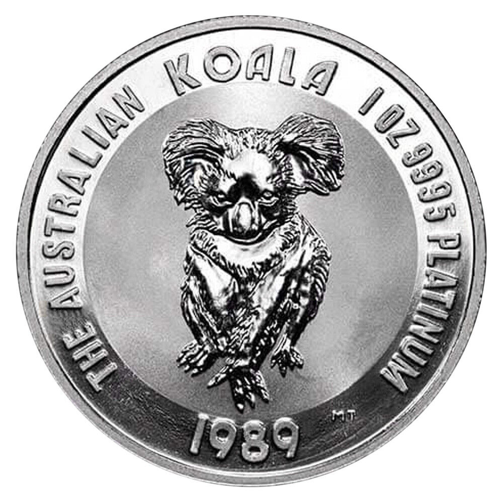1989 $100 Platinum Australian Koala .9995 Coin 1oz