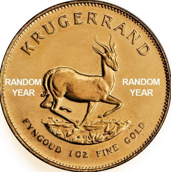 1 oz Gold South Africa Krugerrand Gold Coin