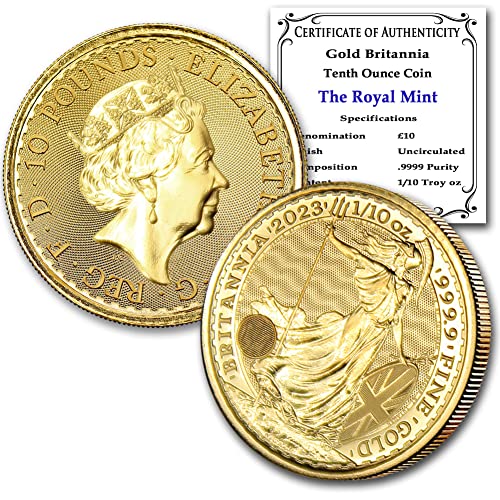 2023 1/10 oz British Gold Britannia Coin Royal Mint