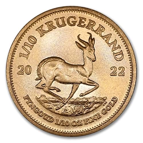 2022 1/10 oz Gold Krugerrand Coin with Certificate