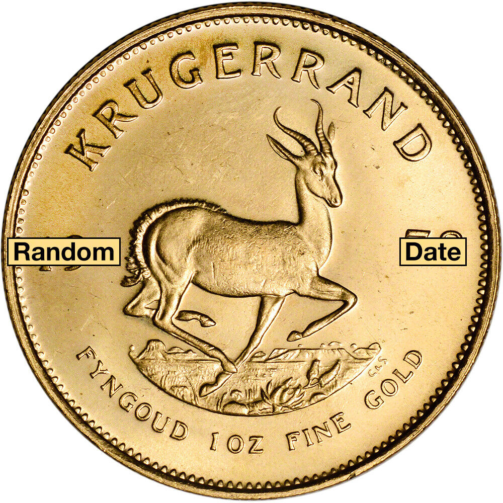 1 oz South Africa Gold Krugerrand - BU - Random