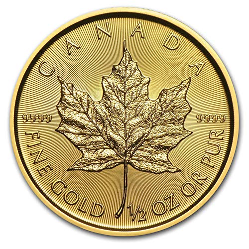 Certified 1/2 oz Canadian Gold Coin Maple Leaf