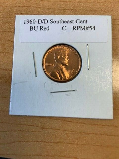 1960-D D/D Southeast Lincoln Cent BU Red RPM