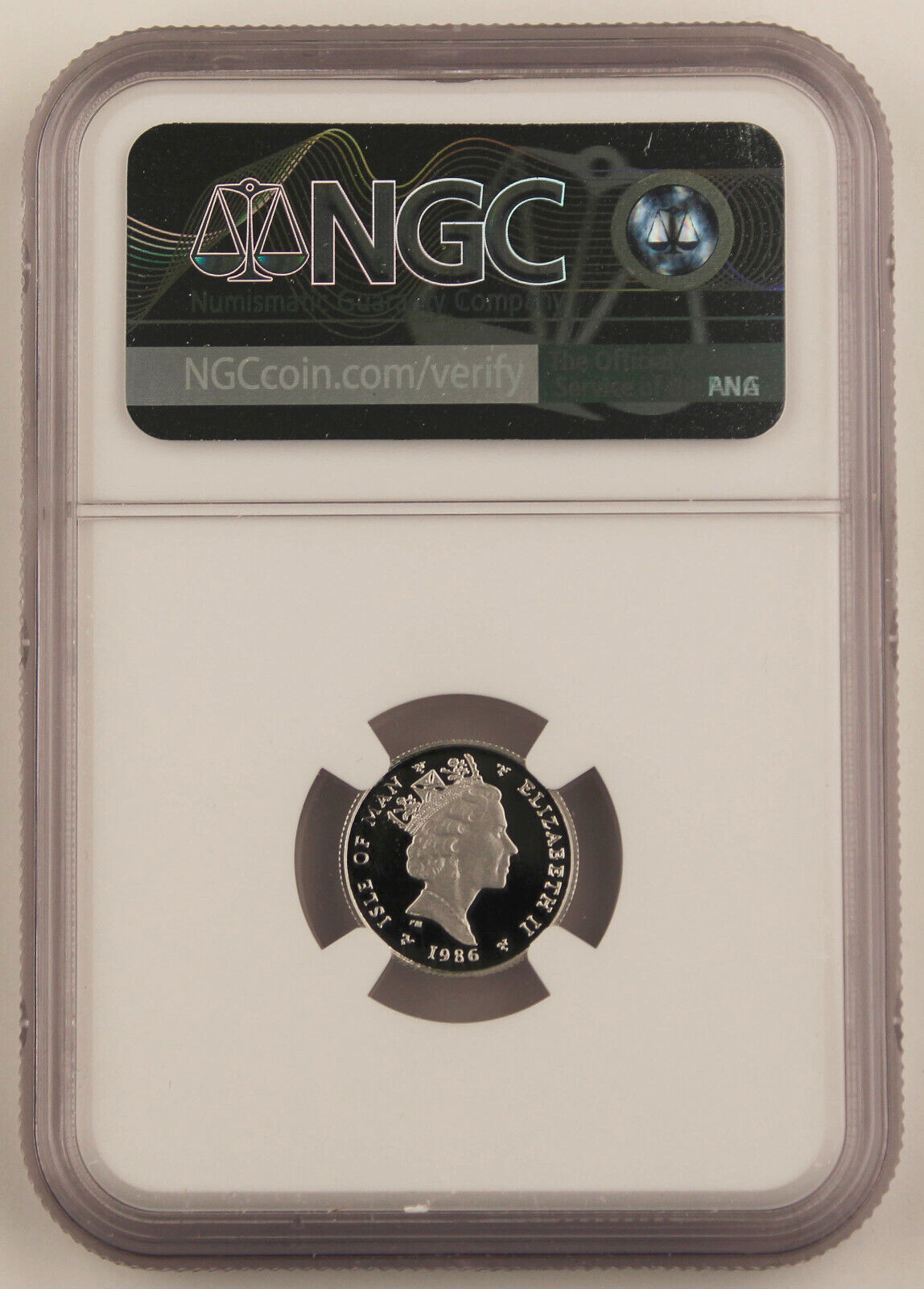 1986 Isle of Man 1/10 Oz Platinum Noble Coin