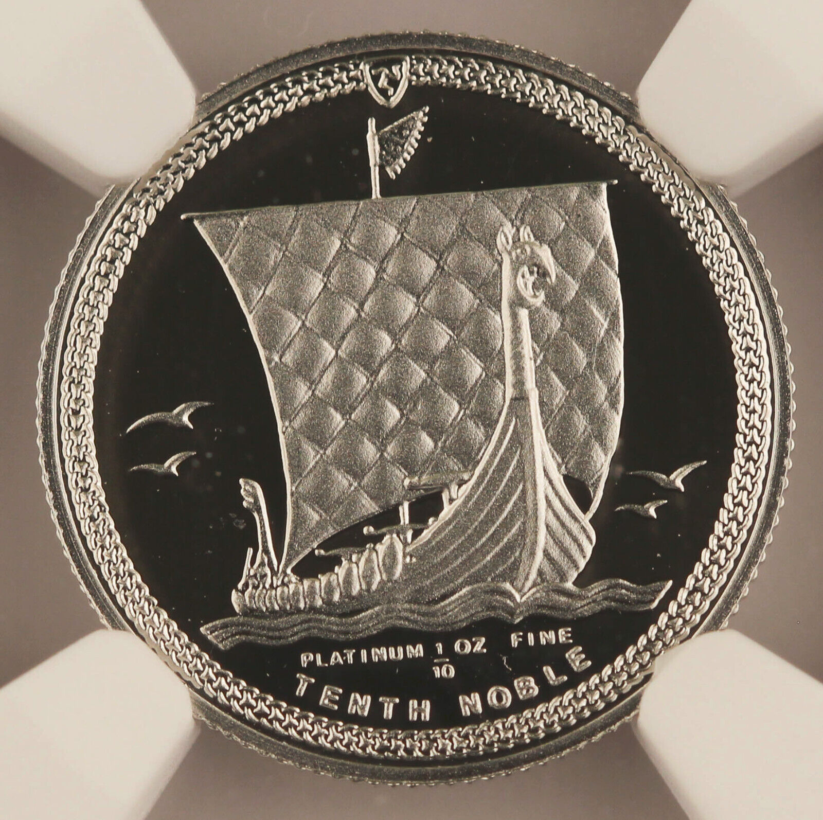 1986 Isle of Man 1/10 Oz Platinum Noble Coin