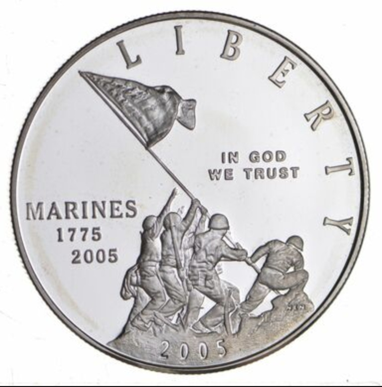 2005 Marine Corps Commemorative Silver Dollar