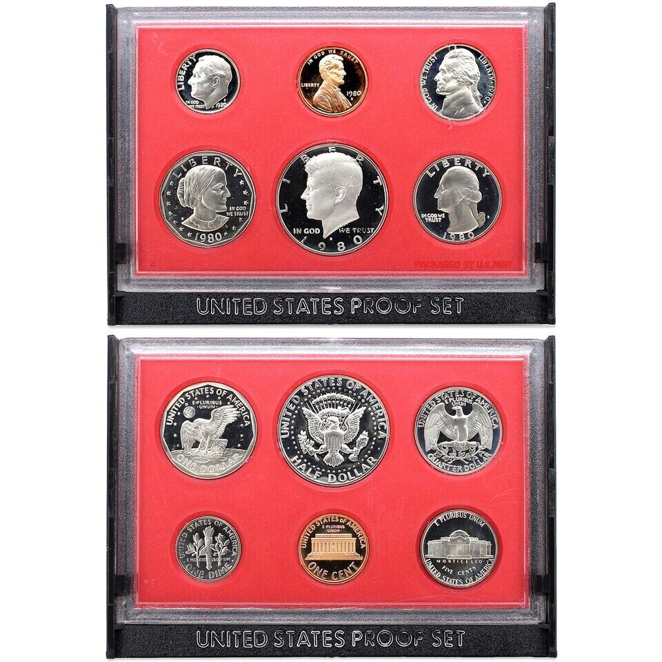1980 S Proof Set in Original US Mint Box