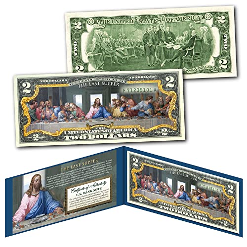 Religious Uncirculated $2 Bill - Last Supper Edition