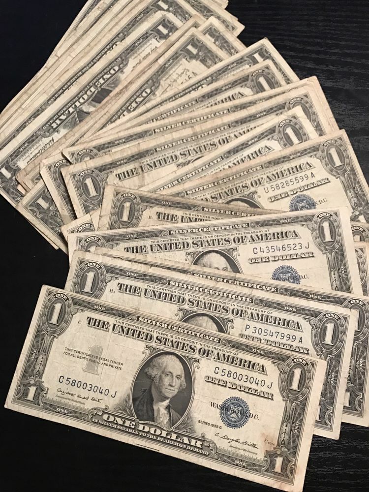 1957 $1 Silver Certificate VG-VF Blue Seal Currency