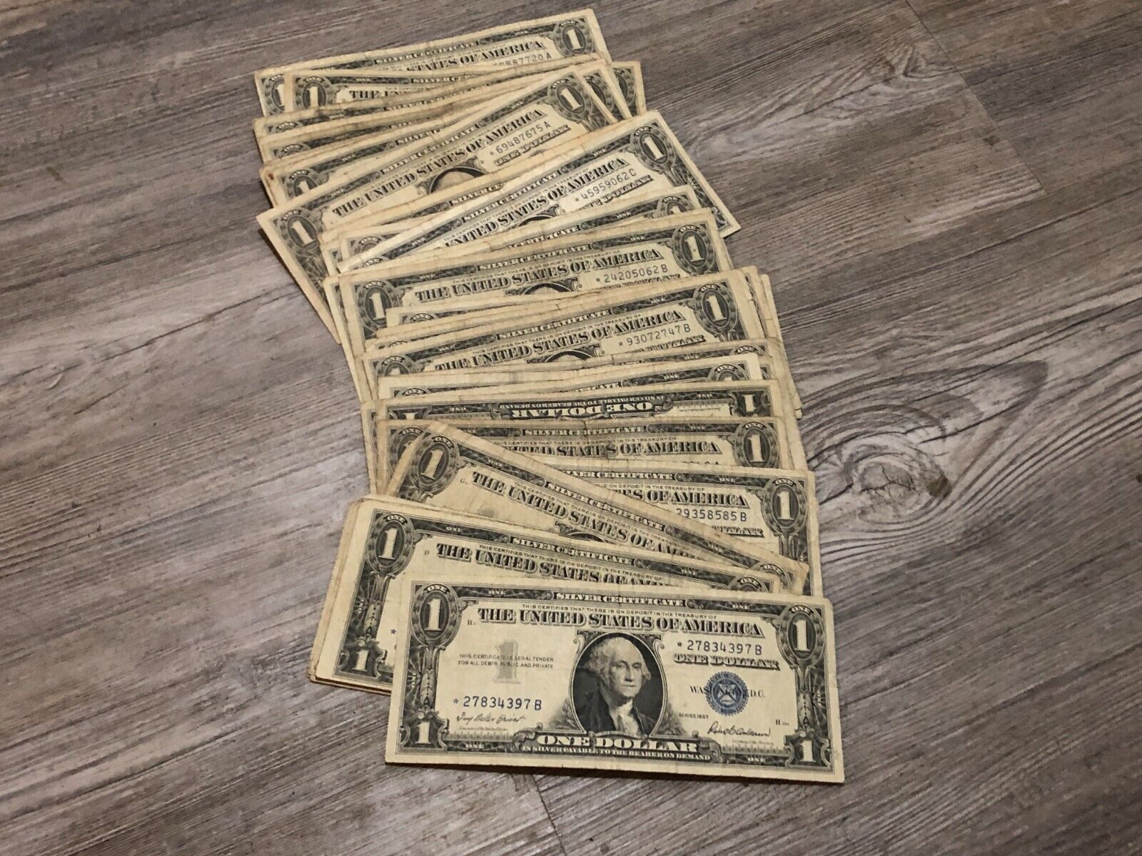 1957 Star Note $1 Silver Certificate Blue Seal