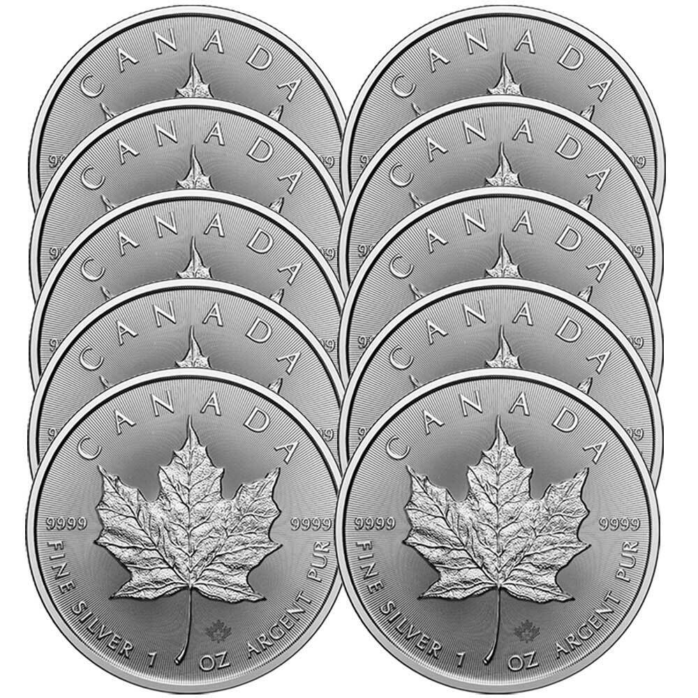 10 - 2024 $5 Silver Canadian Maple Leaf