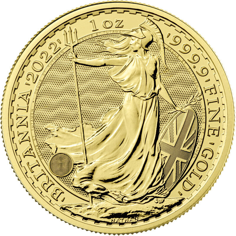 2022 1 oz British Gold Britannia Coin BU