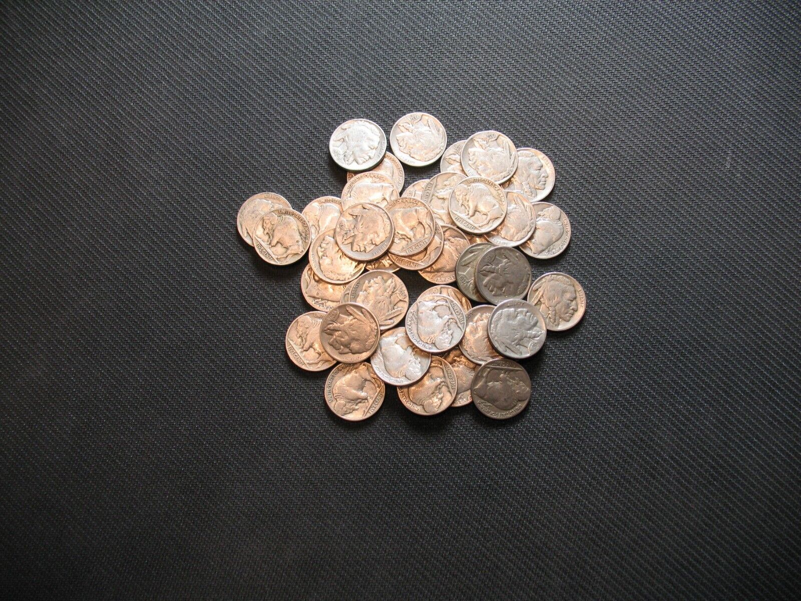 Lot of (40) Buffalo Nickel Coins 1913-1938