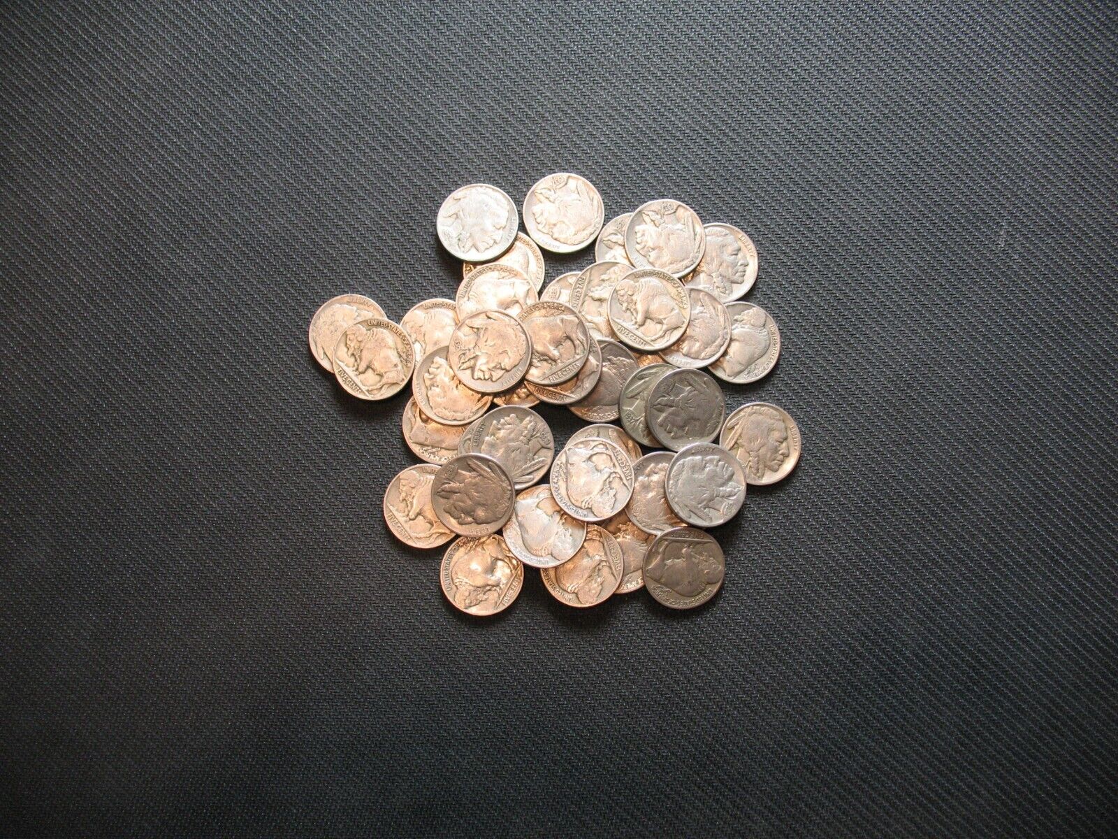 Lot of (40) Buffalo Nickel Coins 1913-1938
