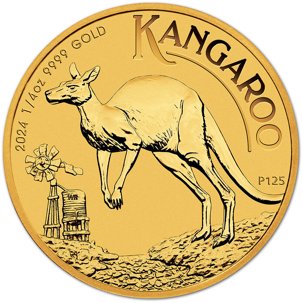 2024 P Aus Gold Kangaroo - 1/4 oz - $25