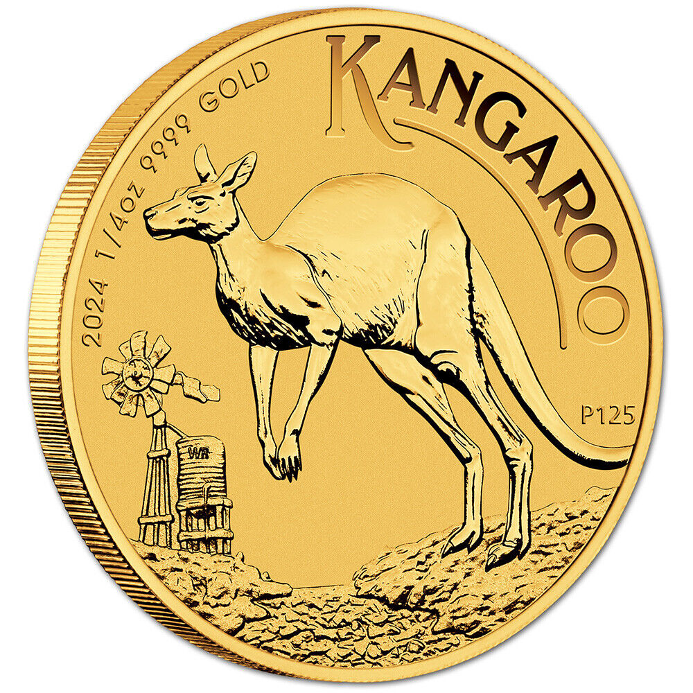 2024 P Aus Gold Kangaroo - 1/4 oz - $25
