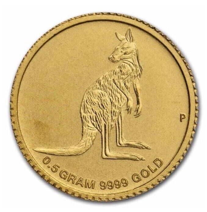 2016 Perth Mint Mini Roo Kangaroo Coin- 1/2g Gold