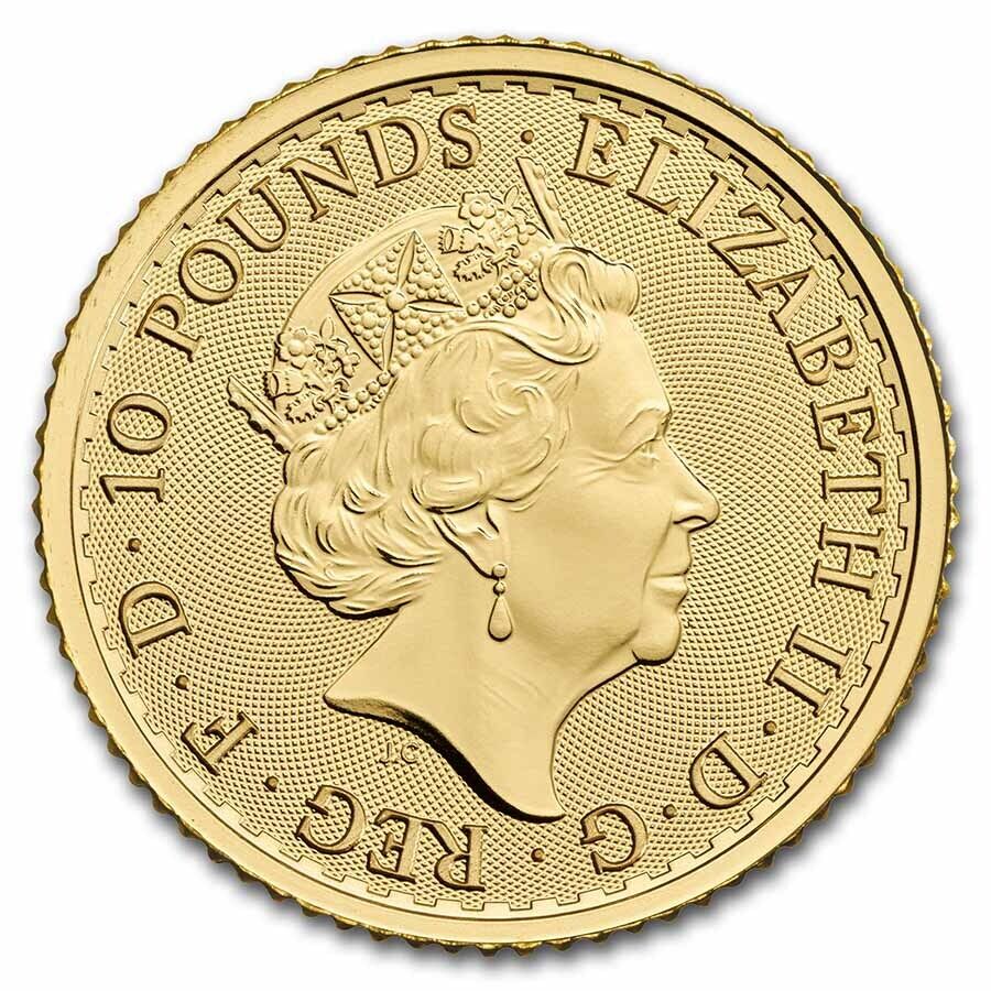 2023 Queen Elizabeth II Gold Britannia Coin BU 1/10oz