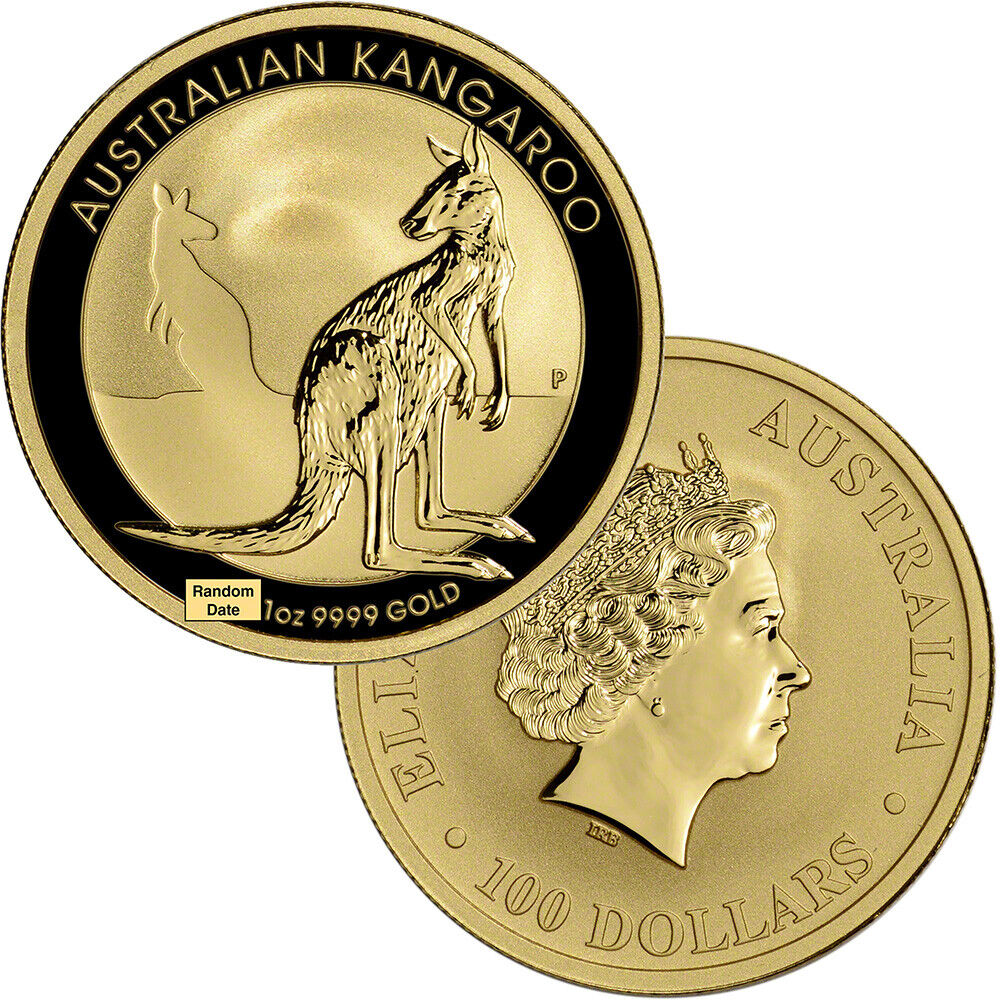 1 oz Australia Gold Kangaroo Coin - $100