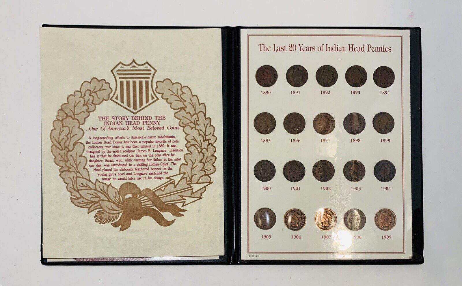 Indian Head Cents Pennies Set 1890-1909 - 20 Coins