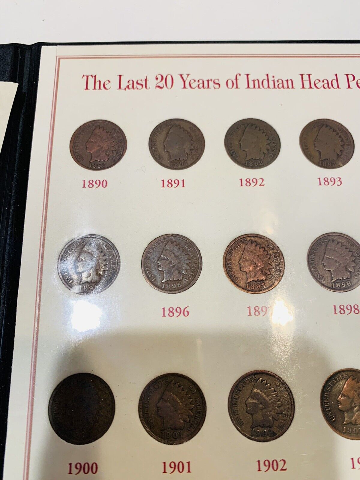 Indian Head Cents Pennies Set 1890-1909 - 20 Coins