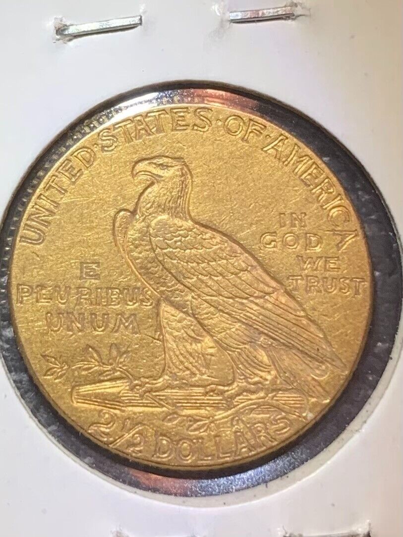 1912 US Gold $2.50 Indian Head Quarter Eagle