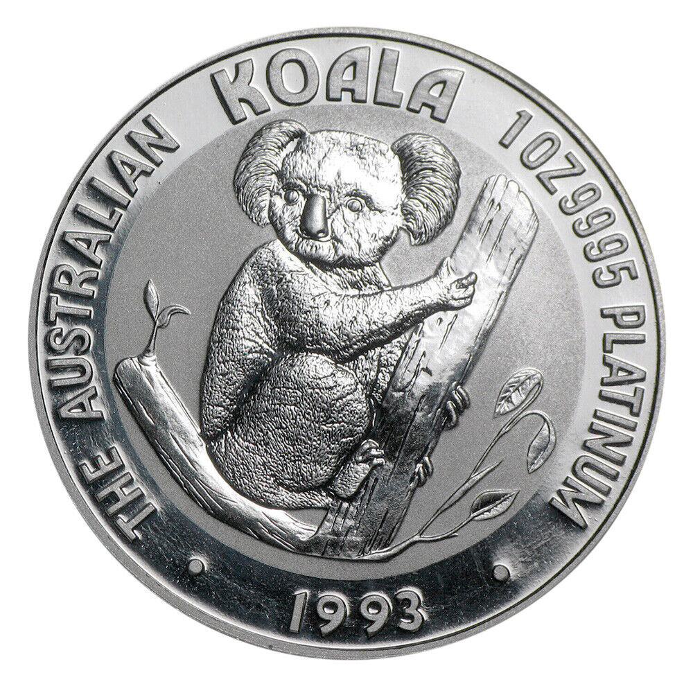 1993 Platinum Australian Koala Coin - 1 oz