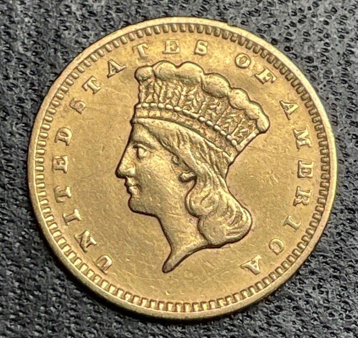 1874 Indian Princess Head Gold Dollar - Type 3