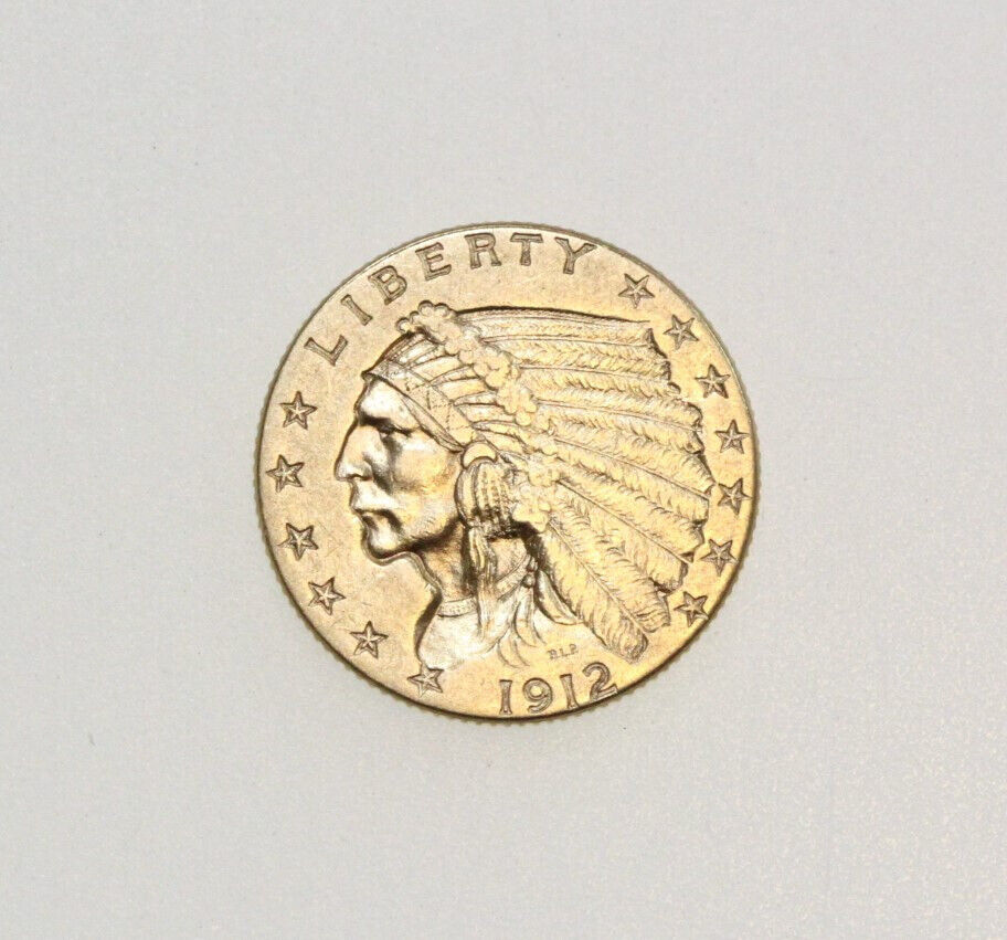 1912 $2.50 Indian Head Quarter Eagle Coin
