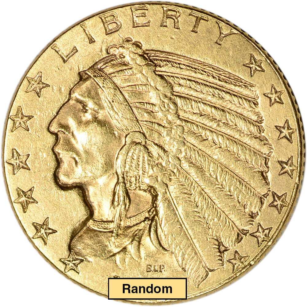 Indian Head Half Eagle - Gold Coin - Random Date