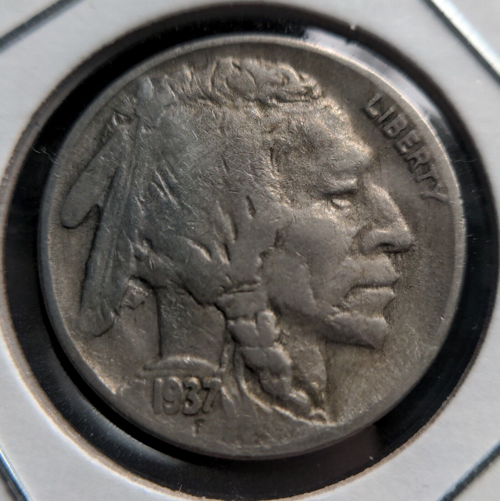 1937 D Key Date 3-Leg Buffalo Nickel