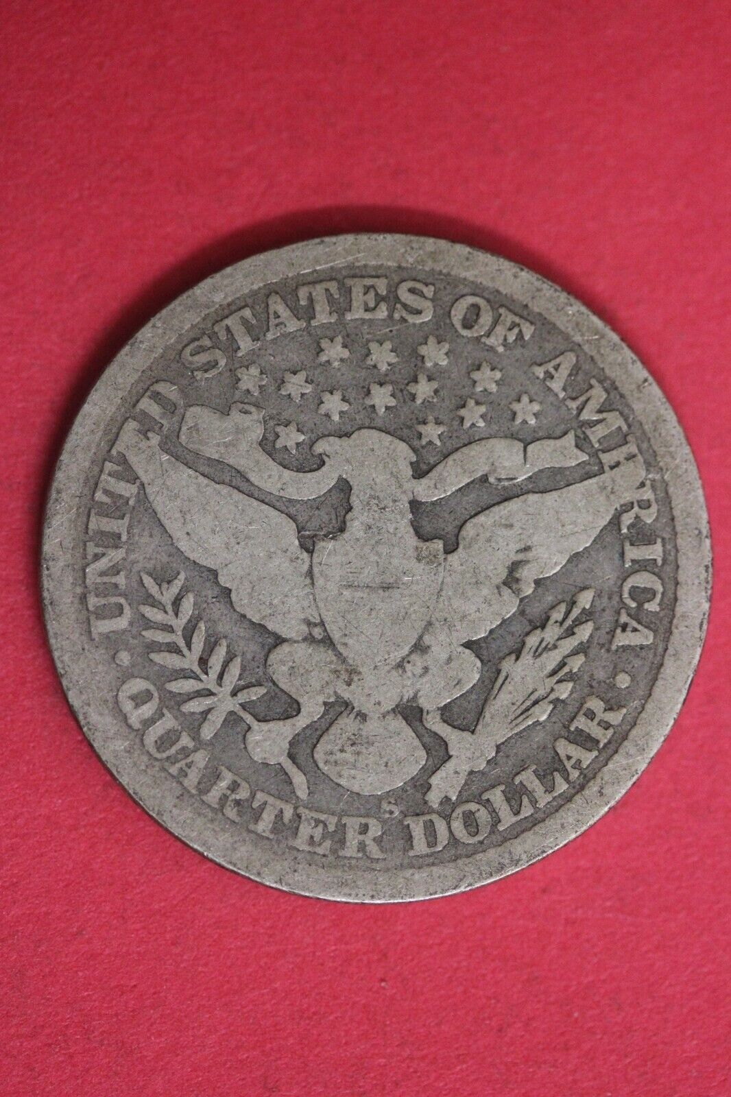 1899 S Barber Liberty Silver Quarter - Shown exact