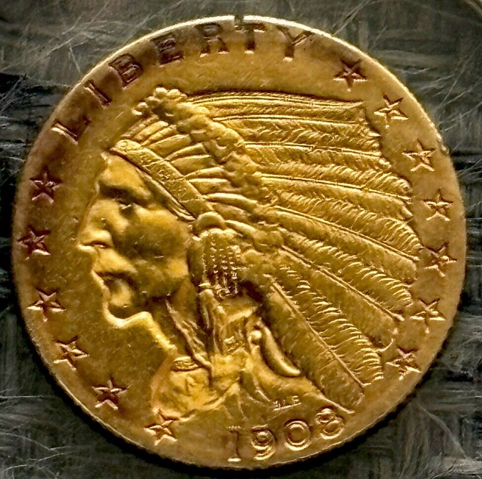 1908 $2.50 Indian Head Quarter Eagle Gold