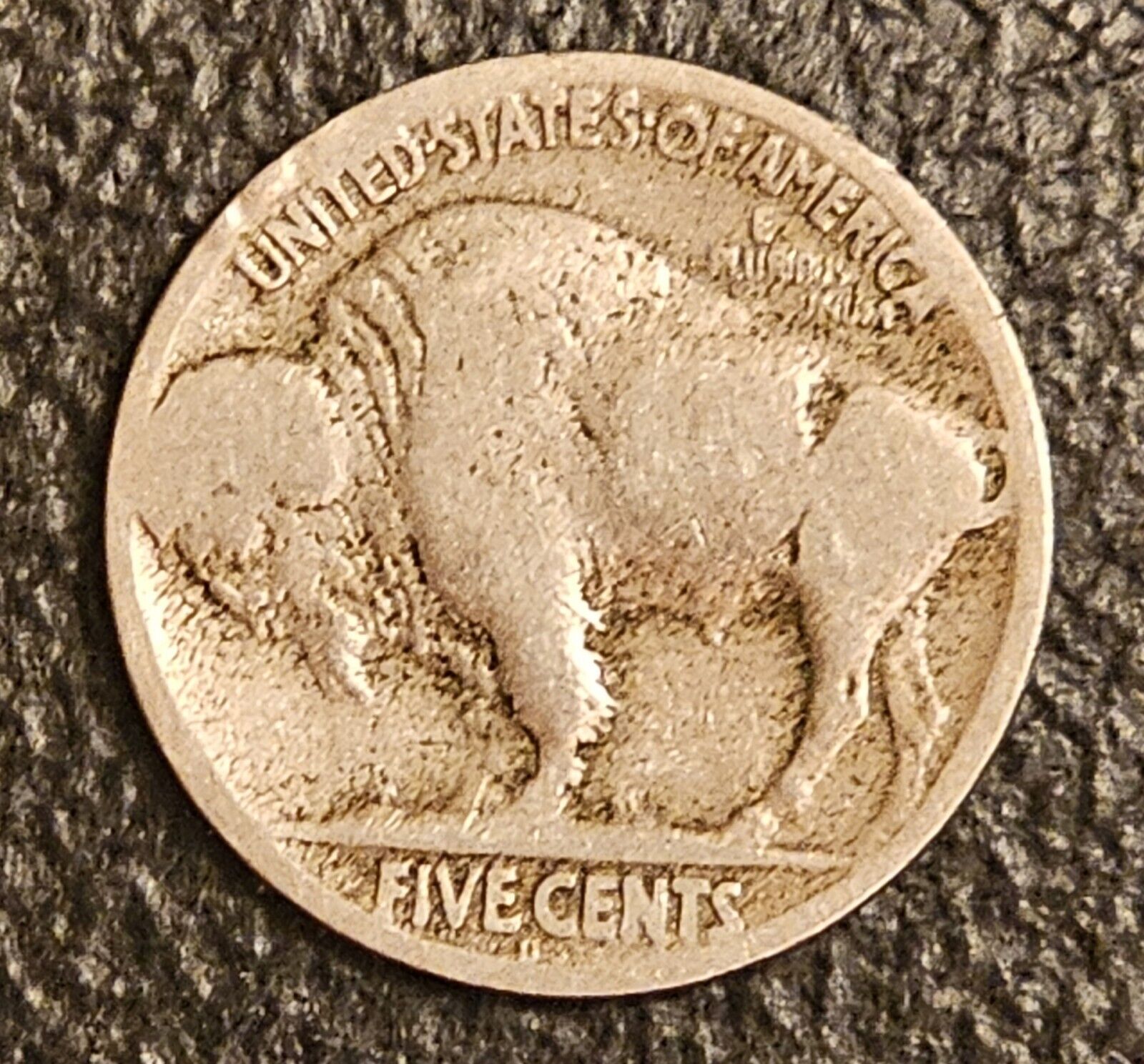 1917 D Rare 3 1/2 Legged Buffalo Nickel