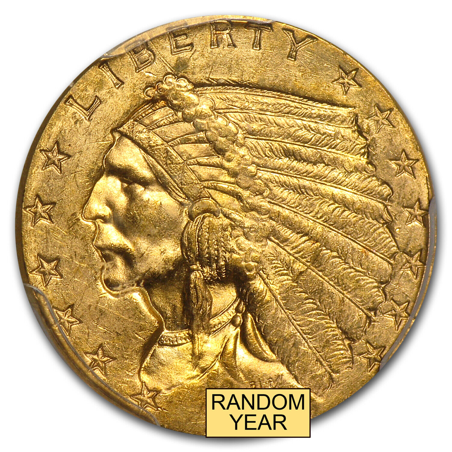 $2.50 Indian Gold Quarter Eagle - MS-63