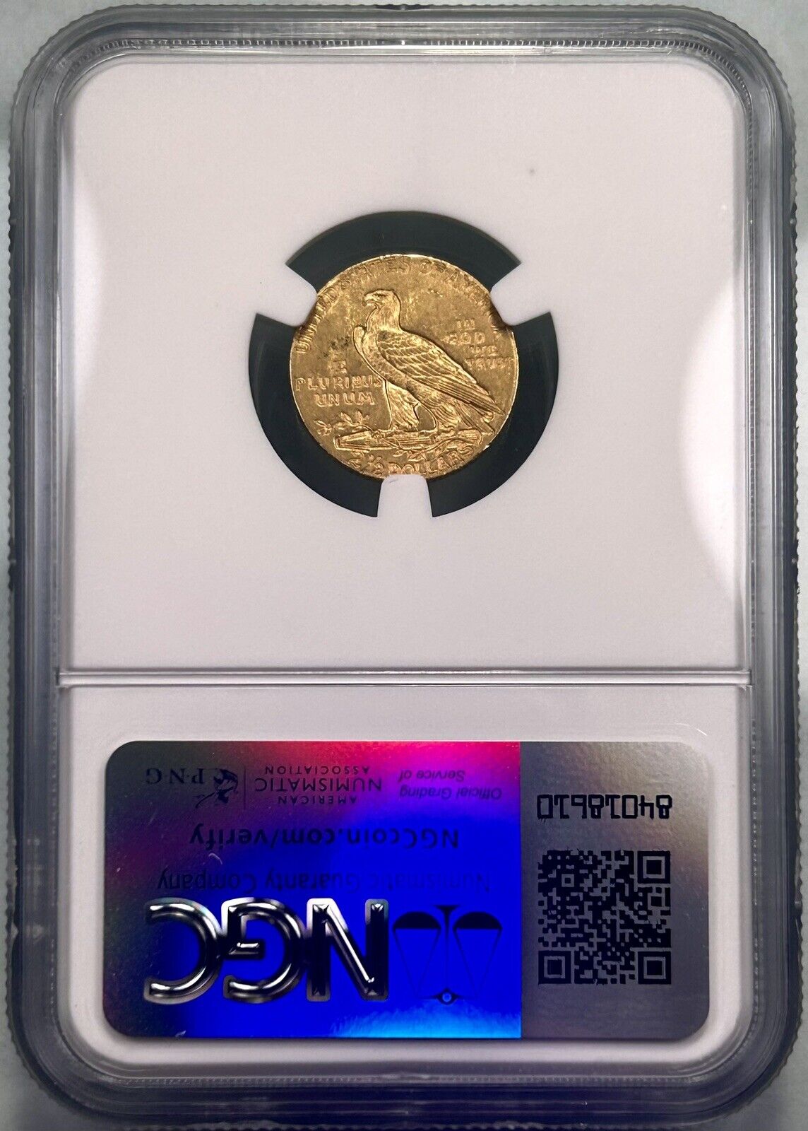1911 Gold Indian Head Quarter Eagle NGC MS62