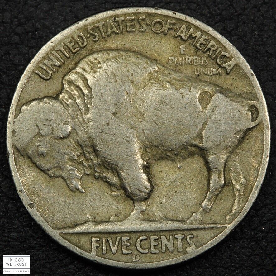 1937 D Buffalo Nickel Three Legged Coin 5C