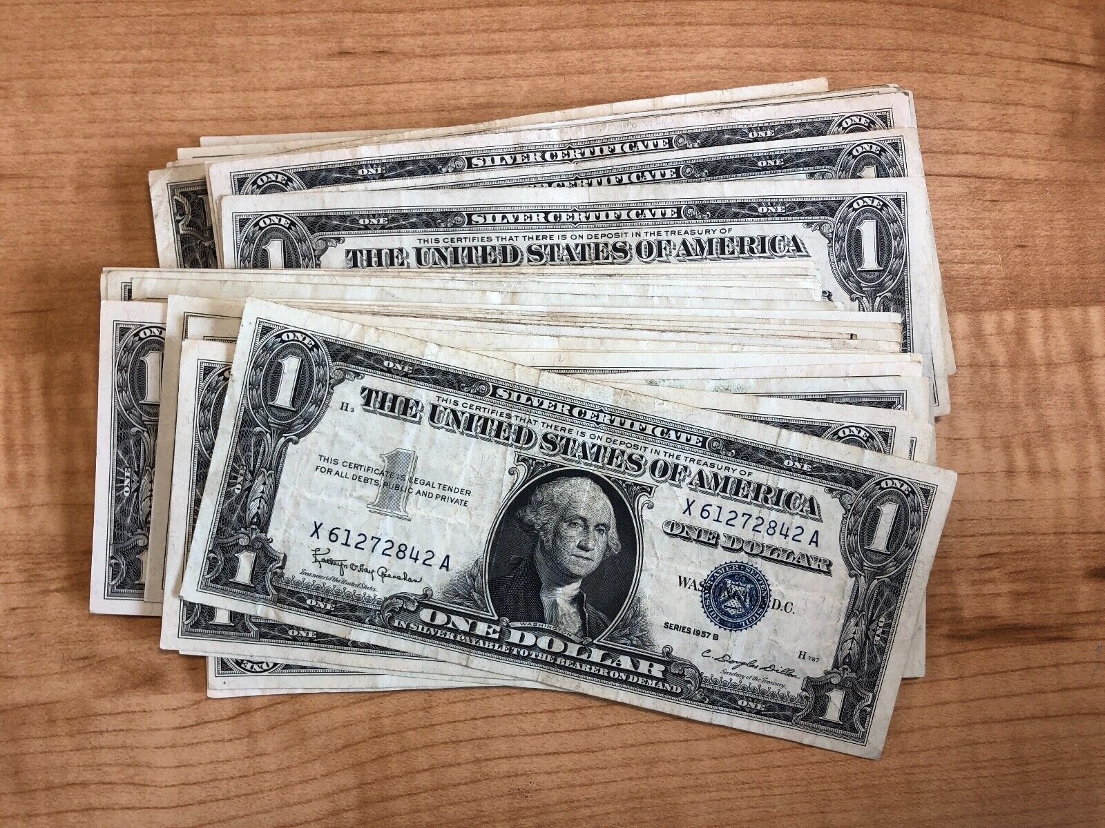 1935/1957 Blue Seal Silver Certificate $1 Coin Note