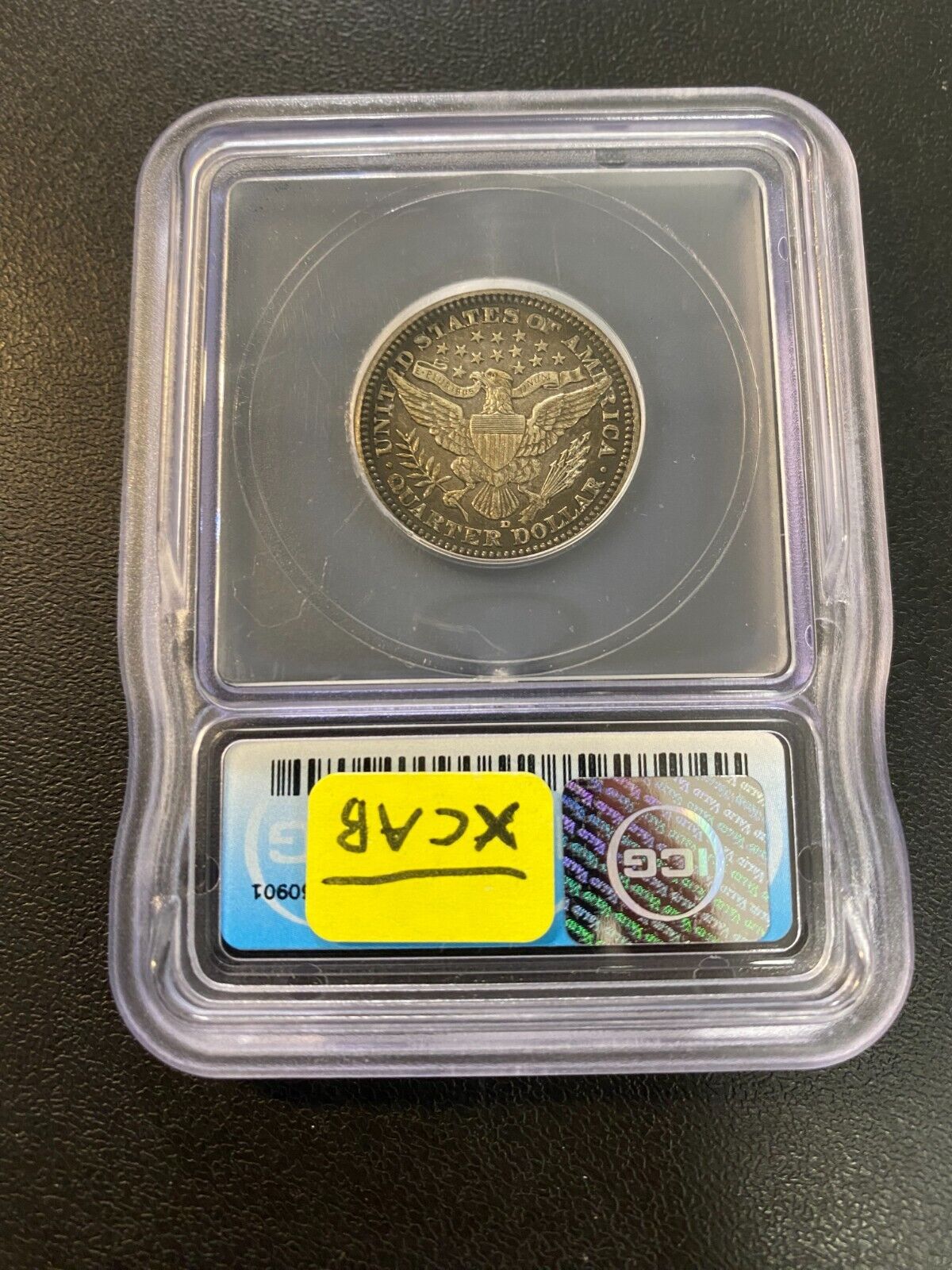 1916 D Barber Quarter ICG AU-58 Certified