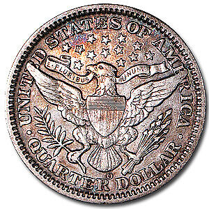 1908-O Barber Quarter in XF condition