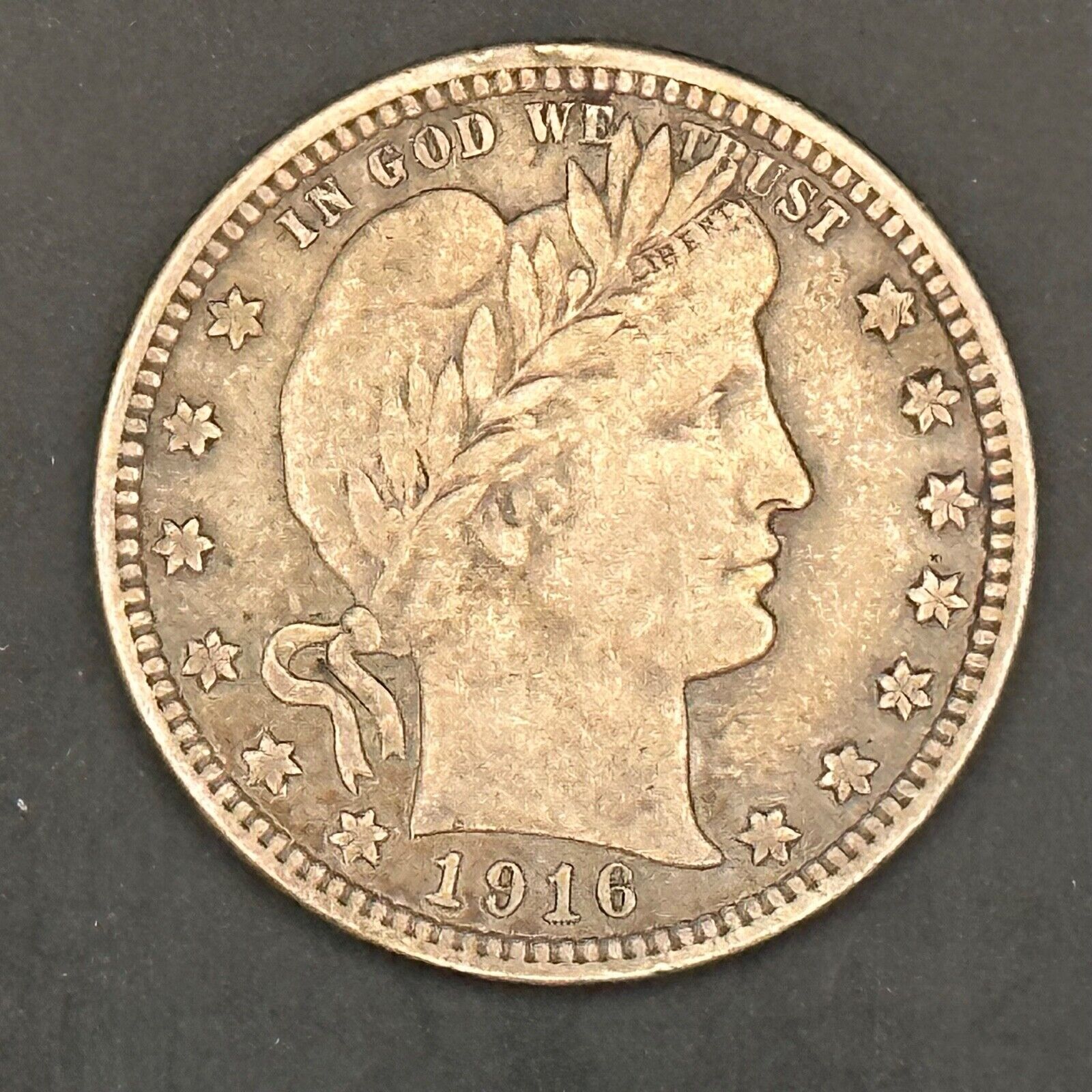 1916-D Rare Barber Quarter - Collectible Coin