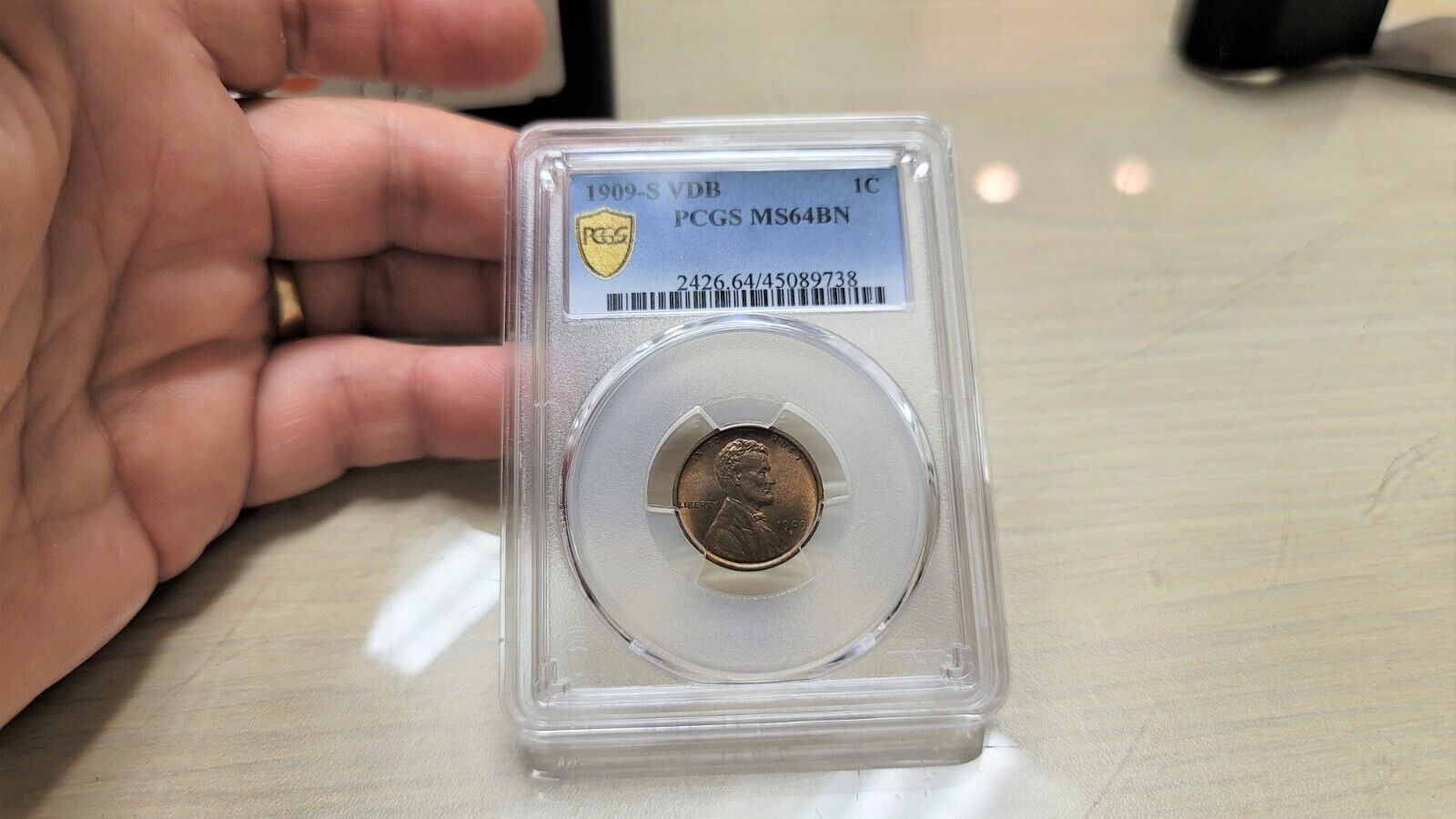 1909 S V.D.B Lincoln Wheat Cent 64 BN